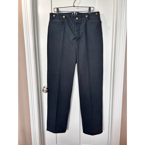 VTG Scully Mens Rangewear Cotton Canvas Western Style Pants Cowboy Black Size 36 - Picture 1 of 12